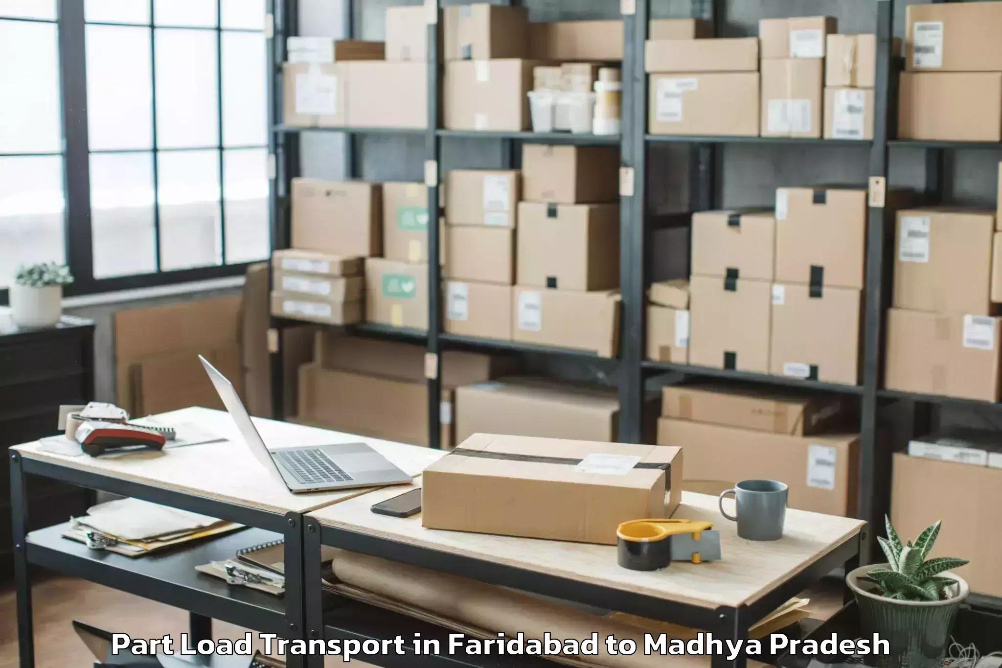 Expert Faridabad to Sailana Part Load Transport